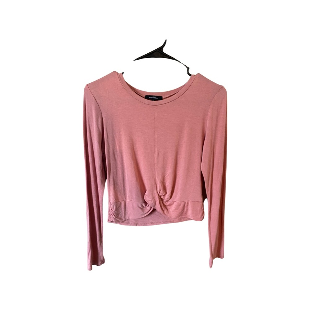 Pink Twisted Crop Top